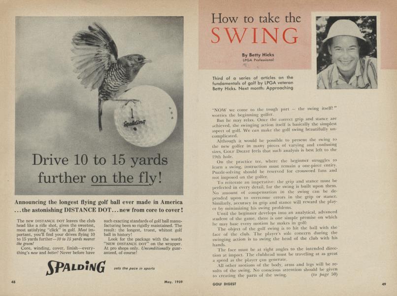 How to take the SWING