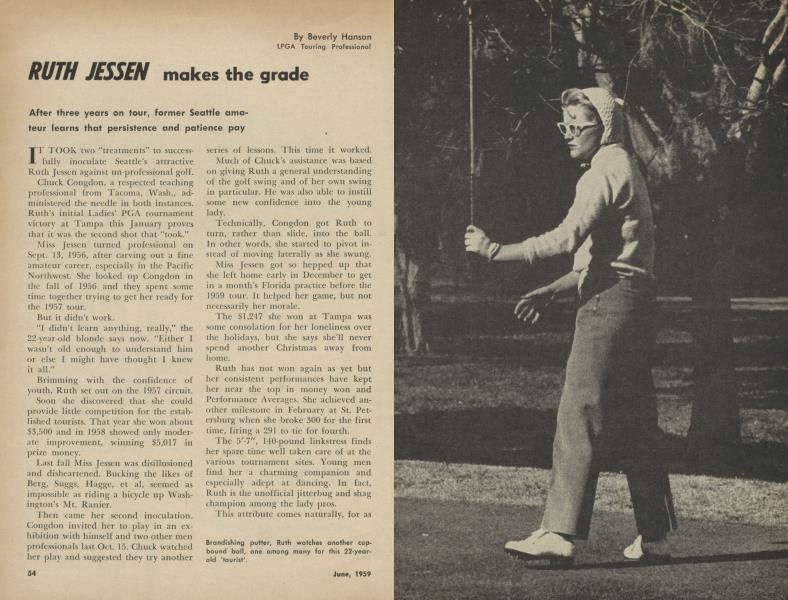 RUTH JESSEN makes the grade