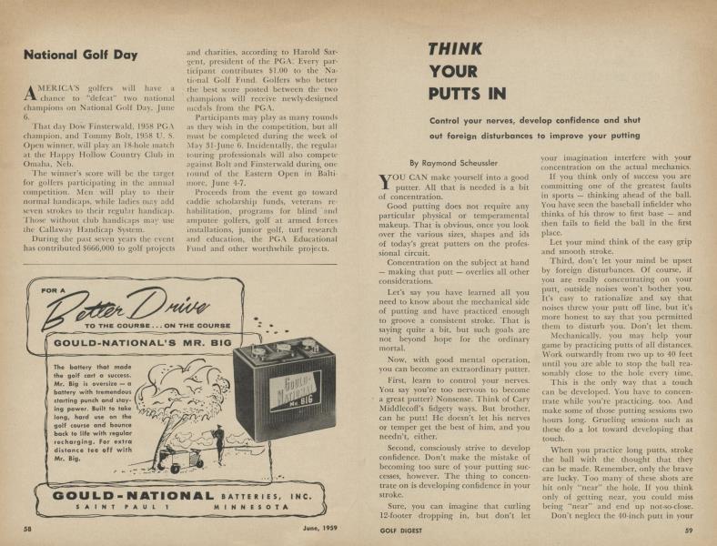 THINK YOUR PUTTS IN