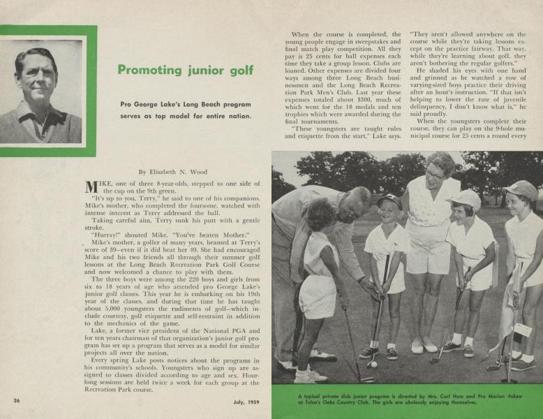 Promoting junior golf
