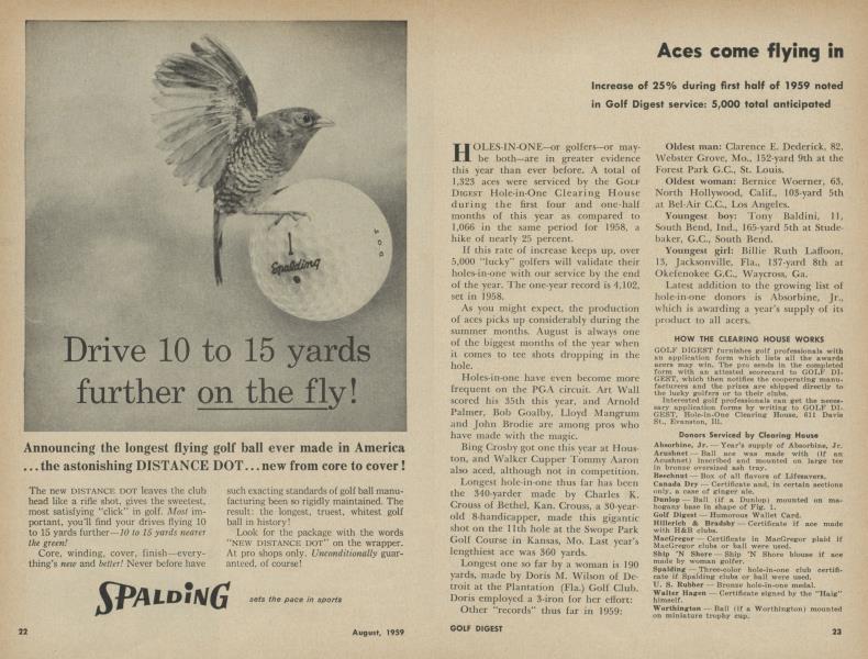 Aces come flying in