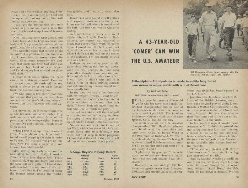 A 43-YEAR-OLD 'COMER' CAN WIN THE U.S. AMATEUR