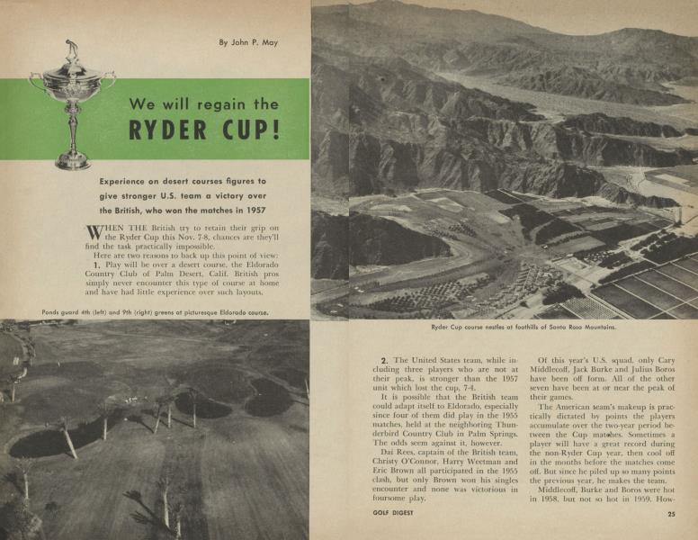 We will regain the RYDER CUP!