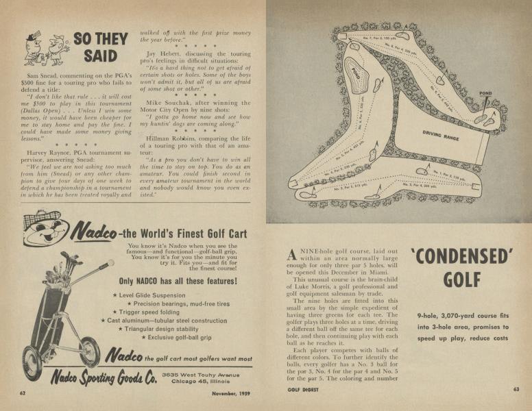 'CONDENSED' GOLF