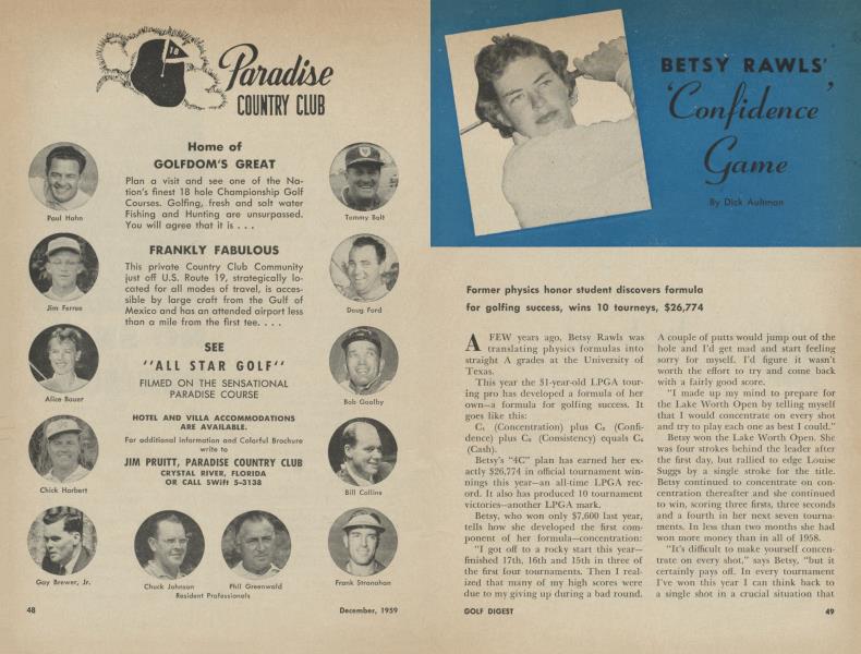 BETSY RAWLS' 'Confidence' game