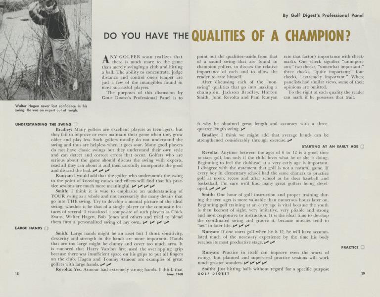DO YOU HAVE THE QUALITIES OF A CHAMPION?