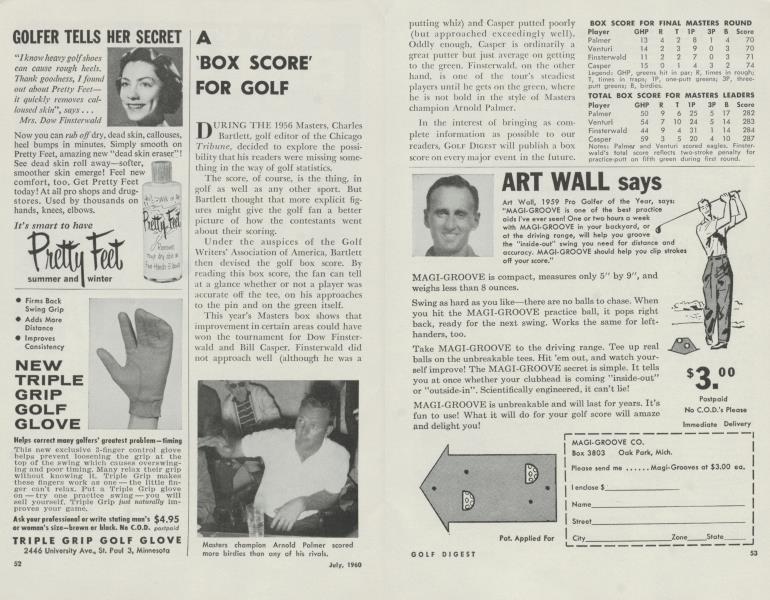 A 'BOX SCORE' FOR GOLF