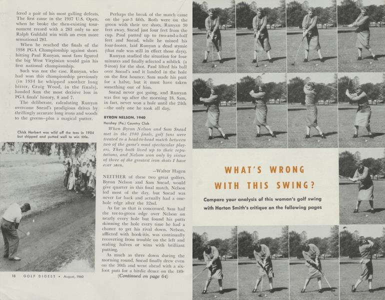 WHAT'S WRONG WITH THIS SWING?