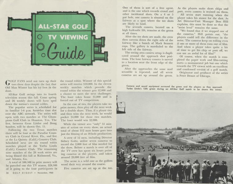 ALL-STAR GOLF TV VIEWING: Guide