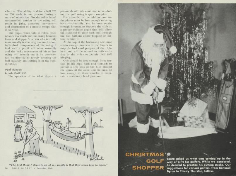 CHRISTMAS GOLF SHOPPER