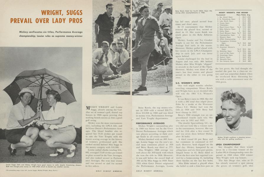 LPGA CHAMPIONSHIP Golf Digest FEBRUARY 1961