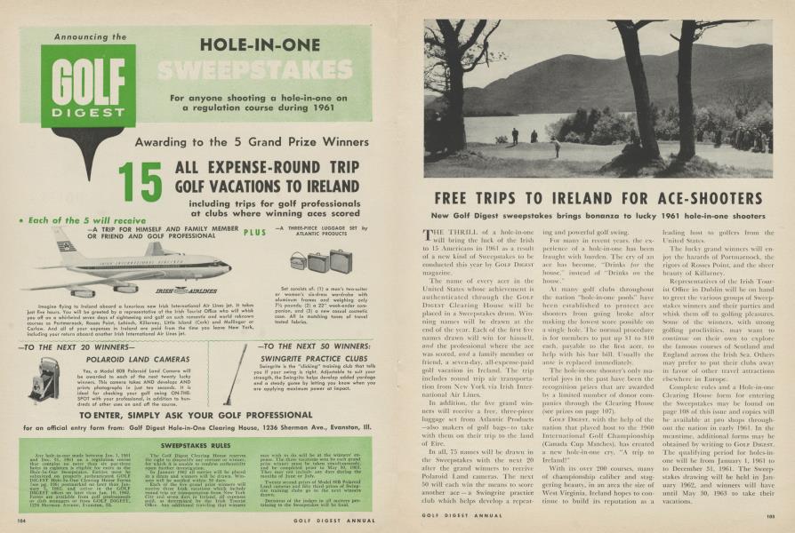 Golf Digest Hole-In-One Sweepstakes