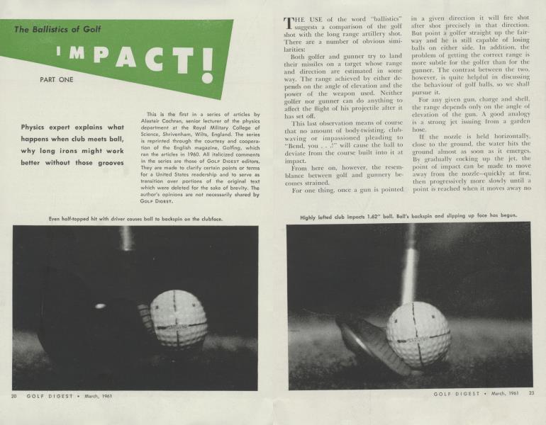The Ballistics of Golf: IMPACT!