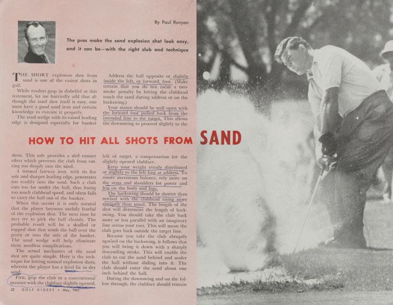 HOW TO HIT ALL SHOTS FROM SAND