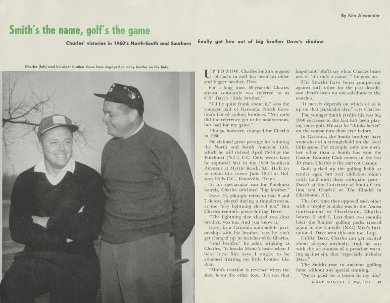 Smith's the name, golf's the game