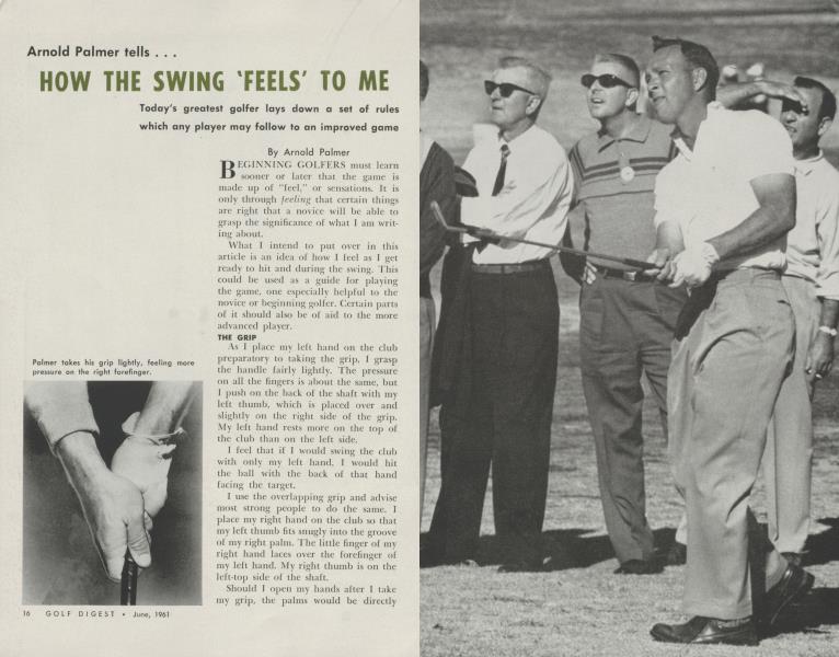 HOW THE SWING 'FEELS' TO ME