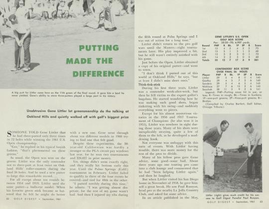 PUTTING MADE THE DIFFERENCE