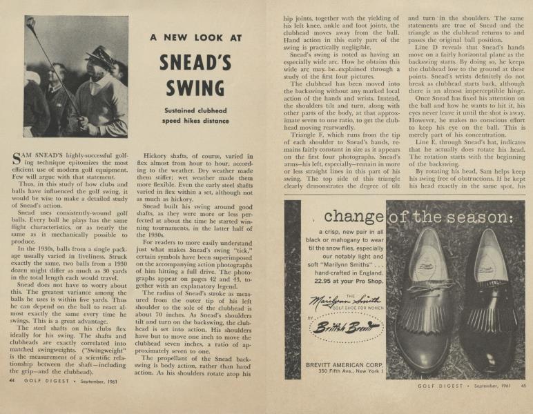 A NEW LOOK AT SNEAD'S SWING