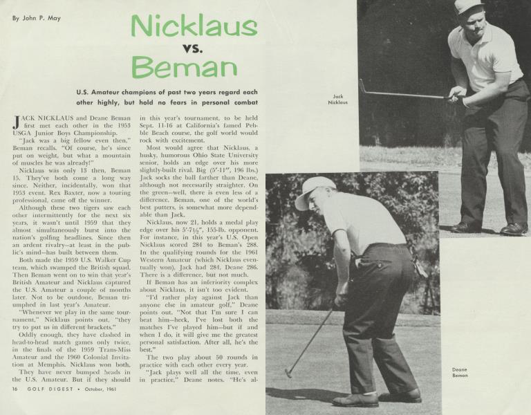 Nicklaus vs. Beman