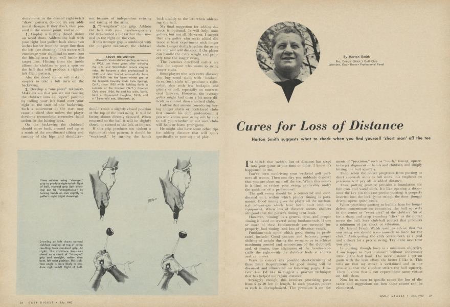 Cures for Loss of Distance