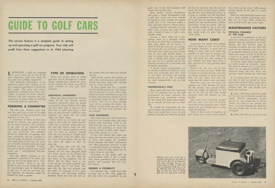 Guide to Golf Cars