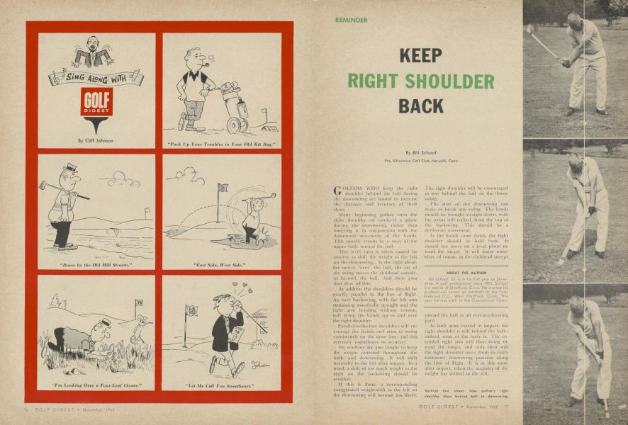 Keep Right Shoulder Back