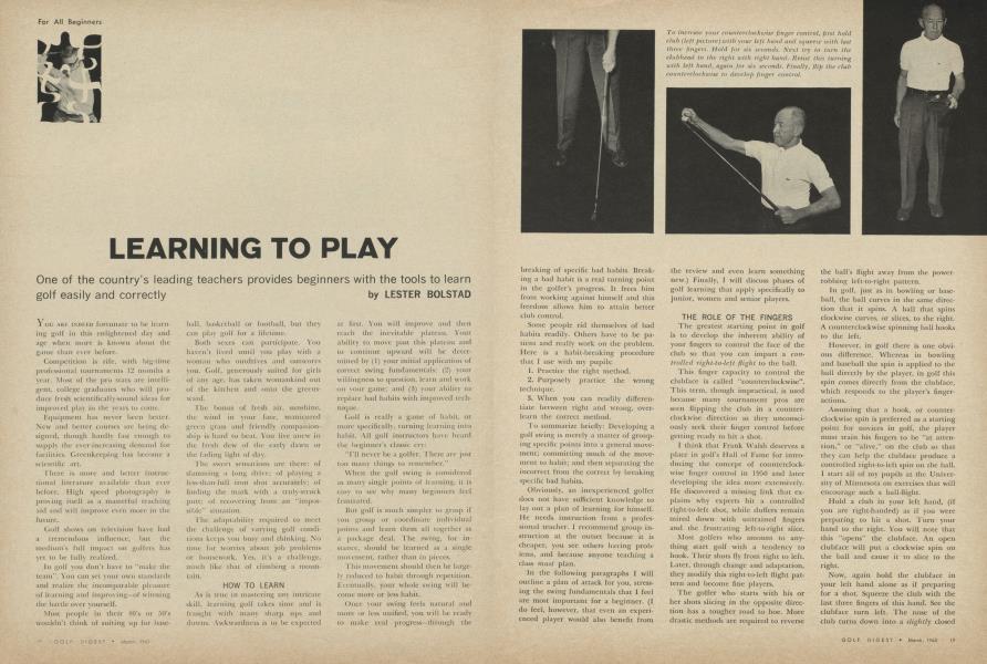 LEARNING TO PLAY
