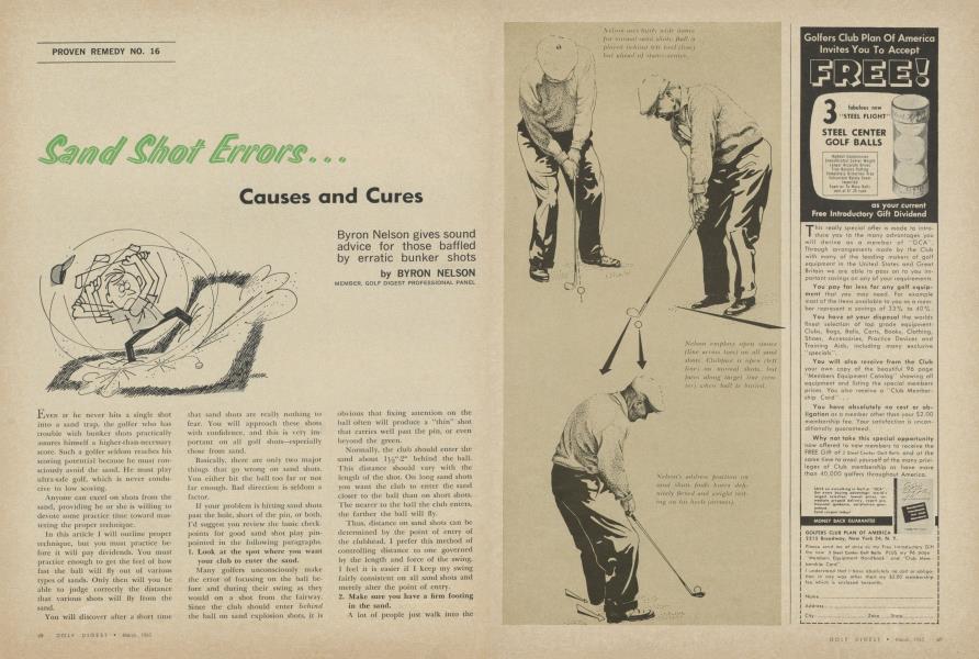 Sand Shot Errors... Causes and Cures