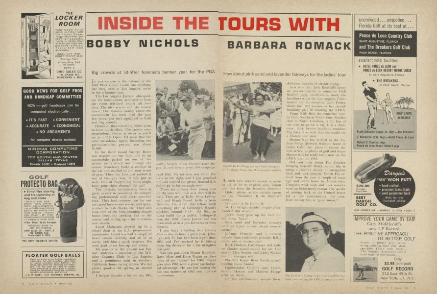 INSIDE THE TOURS WITH BARBARA ROMACK