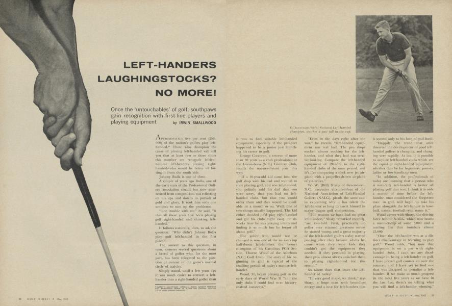 LEFT-HANDERS LAUGHINGSTOCKS? NO MORE!