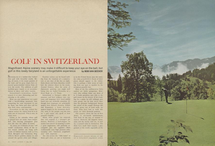 GOLF IN SWITZERLAND