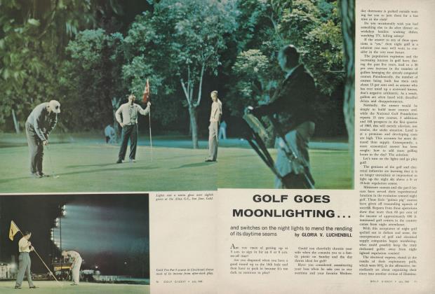 GOLF GOES MOONLIGHTING...