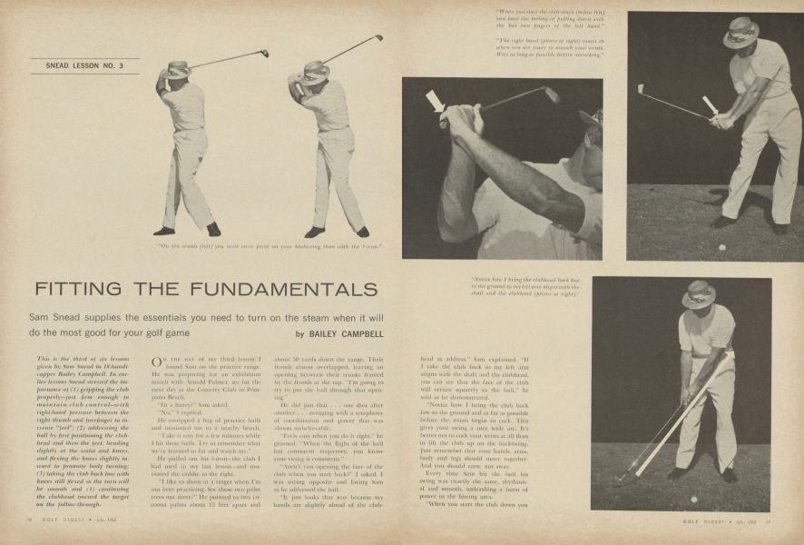 FITTING THE FUNDAMENTALS