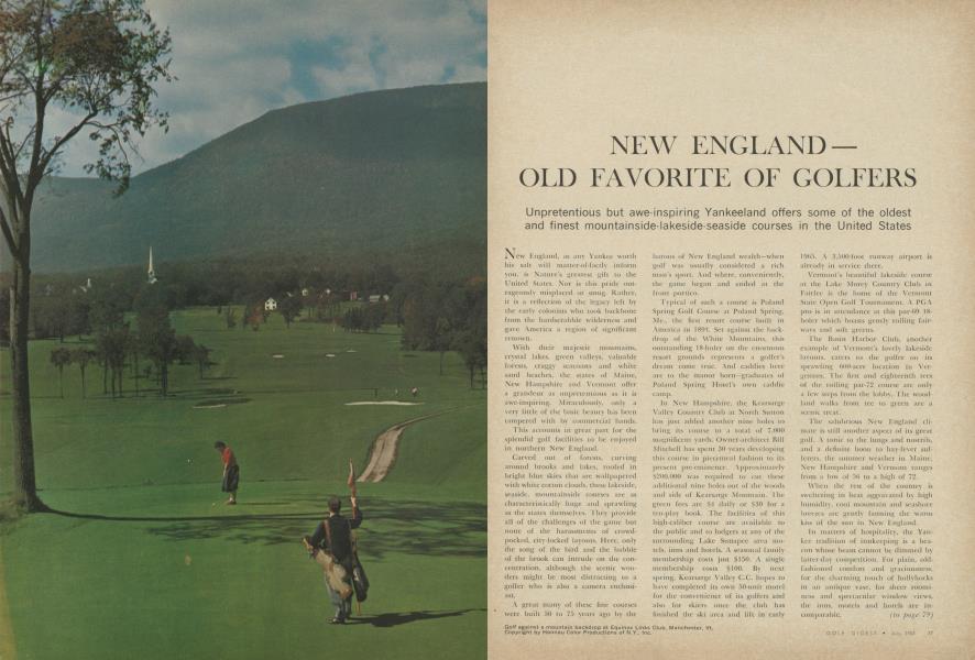 NEW ENGLAND — OLD FAVORITE OF GOLFERS