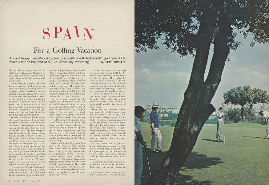 For a Golfing Vacation