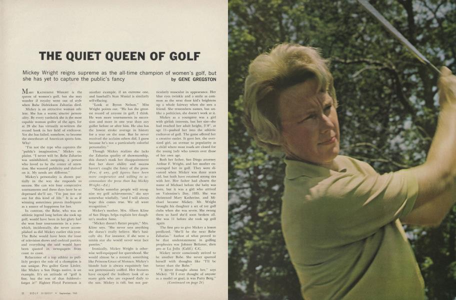THE QUIET QUEEN OF GOLF
