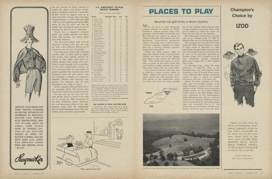 PLACES TO PLAY