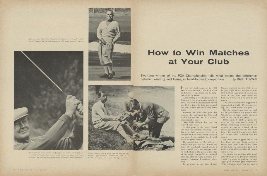 How to Win Matches at Your Club