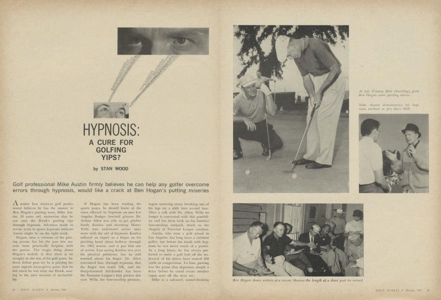 HYPNOSIS A CURE FOR GOLFING YIPS?