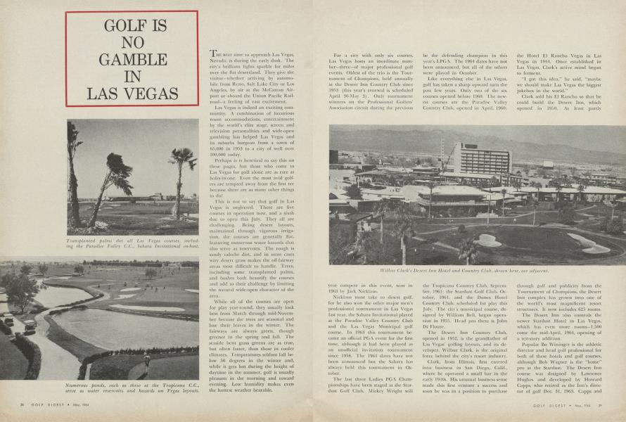 GOLF IS NO GAMBLE IN LAS VEGAS