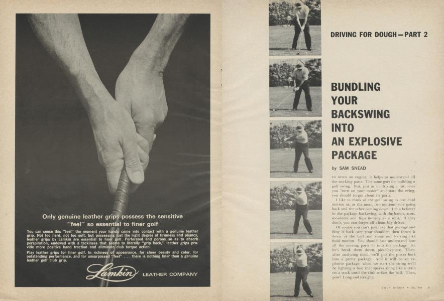 BUNDLING YOUR BACKSWING INTO AN EXPLOSIVE PACKAGE