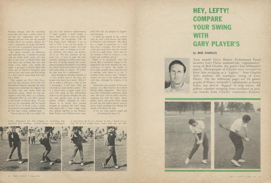 HEY, LEFTY! COMPARE YOUR SWING WITH GARY PLAYER’S