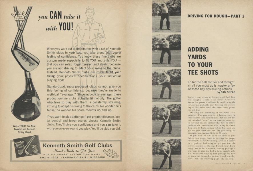 ADDING YARDS TO YOUR TEE SHOTS