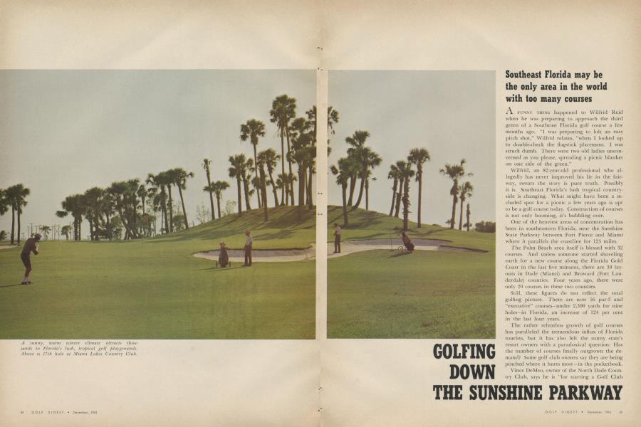GOLFING DOWN THE SUNSHINE PARKWAY