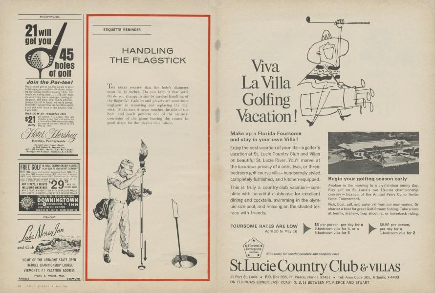 HANDLING THE FLAGSTICK
