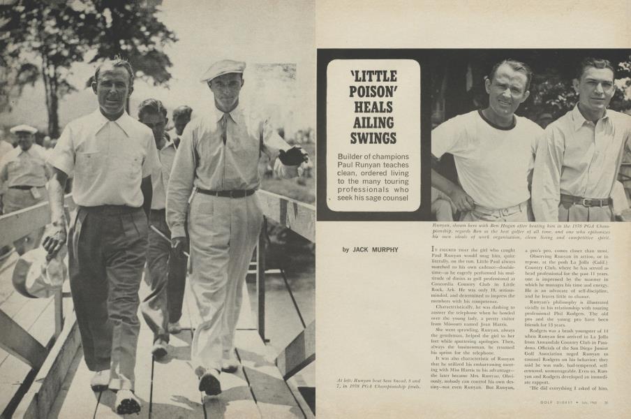#39 LITTLE POISON #39 HEALS AILING SWINGS Golf Digest JULY 1965 #39 LITTLE POISON #39 HEALS AILING SWINGS Golf Digest JULY 1965