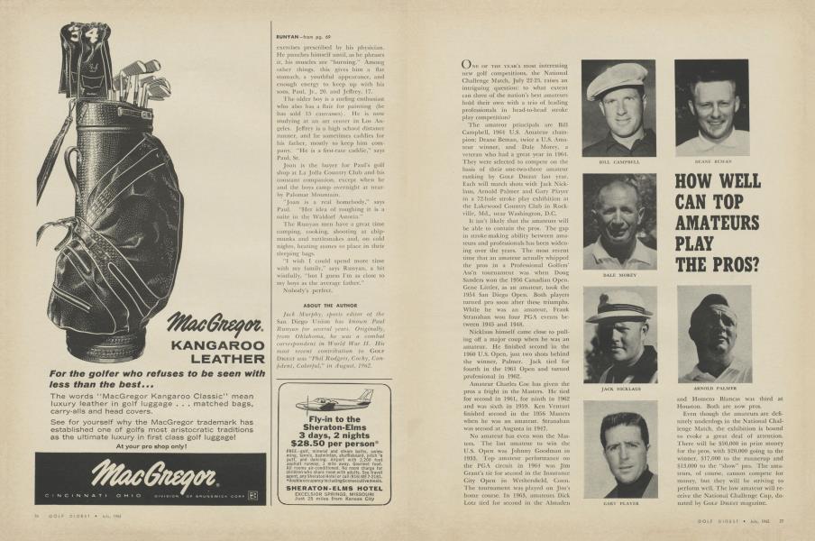 HOW WELL CAN TOP AMATEURS PLAY THE PROS?