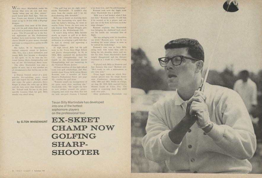 EX-SKEET CHAMP NOW GOLFING SHARPSHOOTER