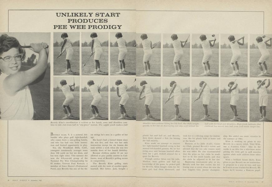 UNLIKELY START PRODUCES PEE WEE PRODIGY