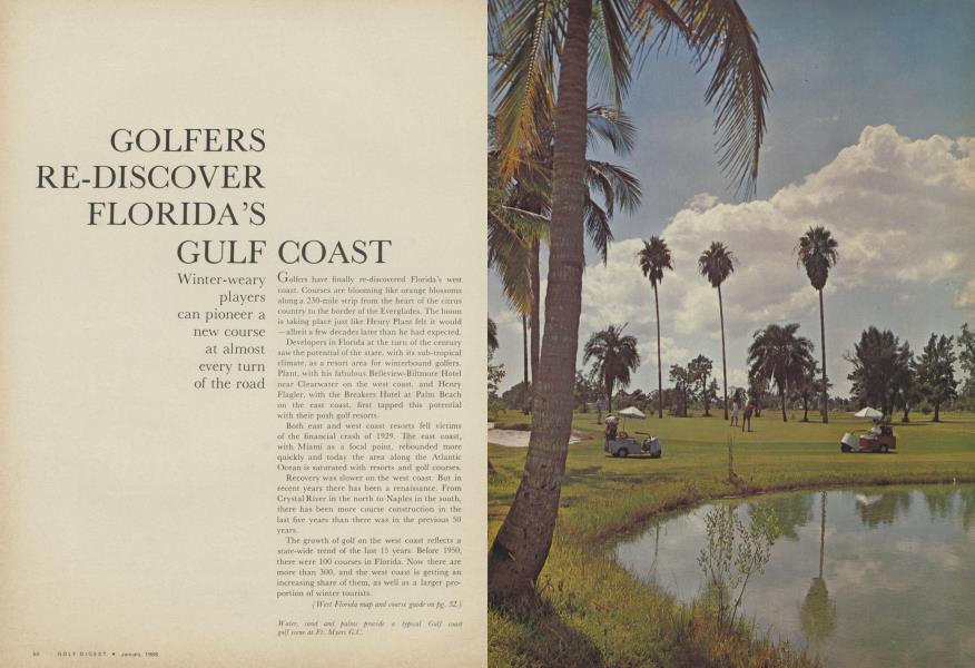 GOLFERS RE-DISCOVER FLORIDA’S GULF COAST